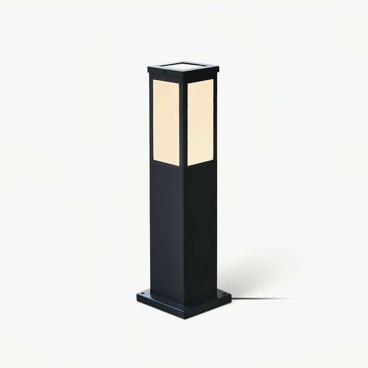 Moderne Udendørs Pullertlampe i Aluminium