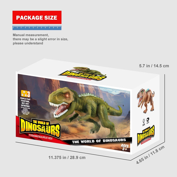 Brølende fjernbetjent dinosaur legetøj med dynamiske lydeffekter, skaber spænding for børn.