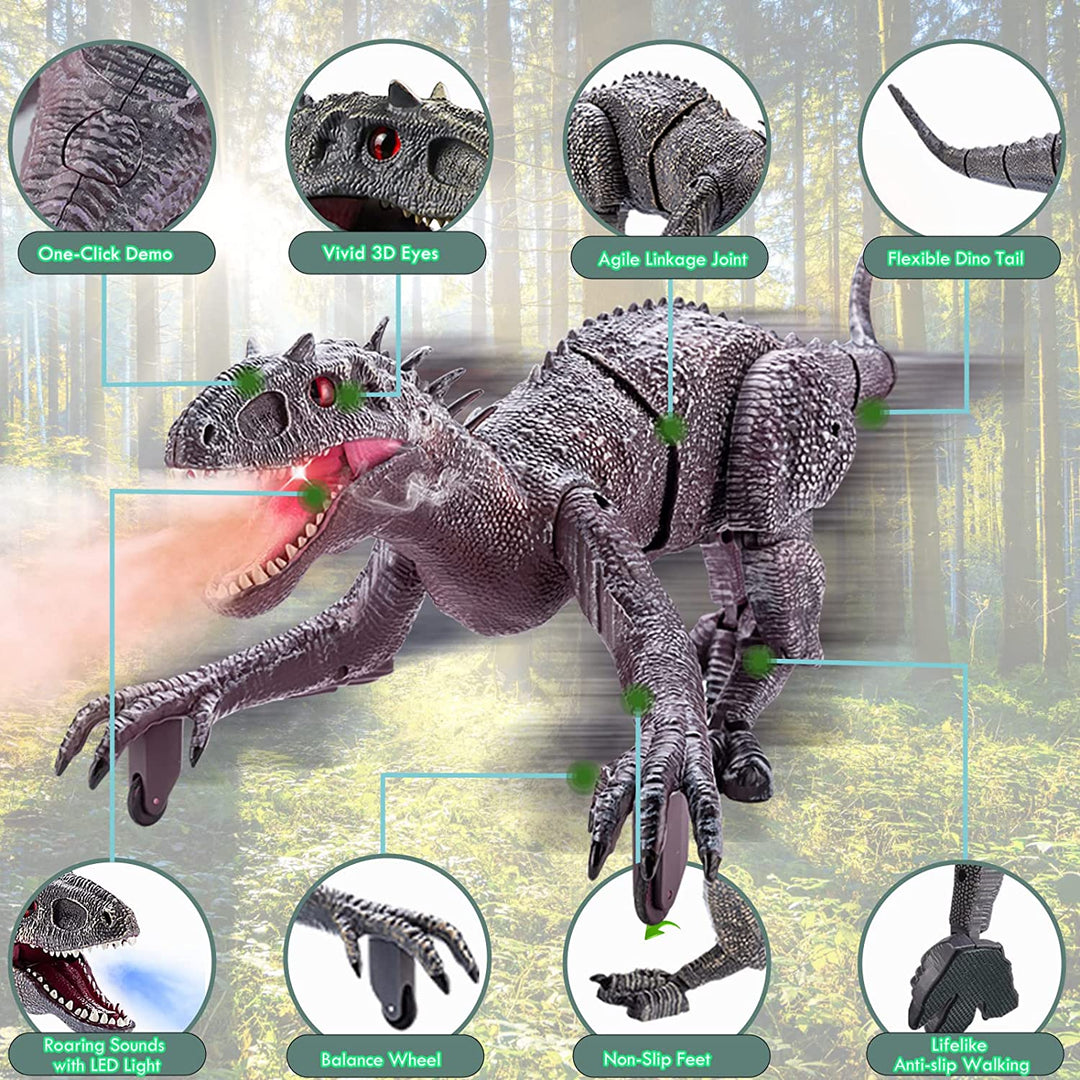 Indpakket VelociThrill fjernstyret dinosaur, den perfekte gave til børn.