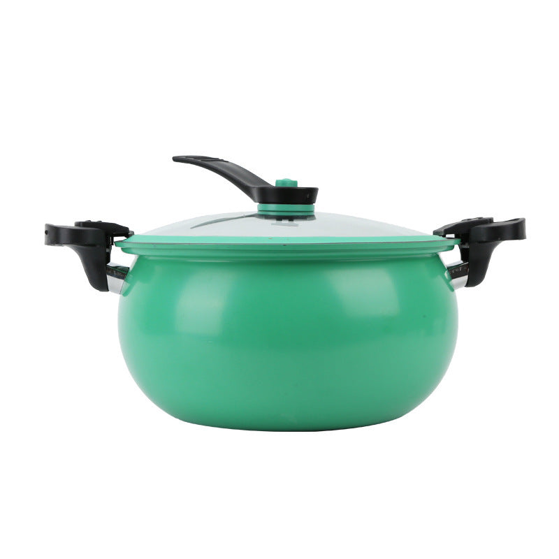 Familievenlig FlamePulse trykkoger i orange, perfekt til hurtig og velsmagende hverdagsmad.