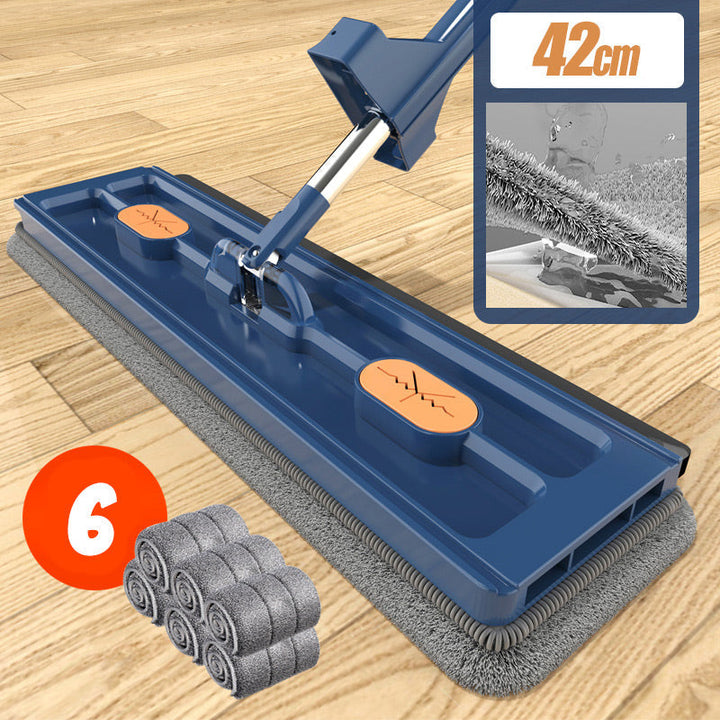 Få et rent og skinnende hjem med denne effektive 360° drejemoppe, spand og de absorberende mikrofiberklude.