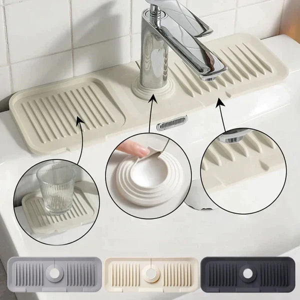 Organiser din vaskeplads med denne fleksible silikone drænmåtte, et smart køkkenredskab.