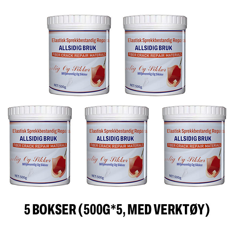Giftfri FlexWrap reparationspasta til vægge, sikker løsning for familier og indendørs brug.