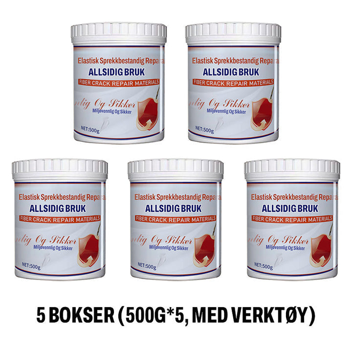 Giftfri FlexWrap reparationspasta til vægge, sikker løsning for familier og indendørs brug.