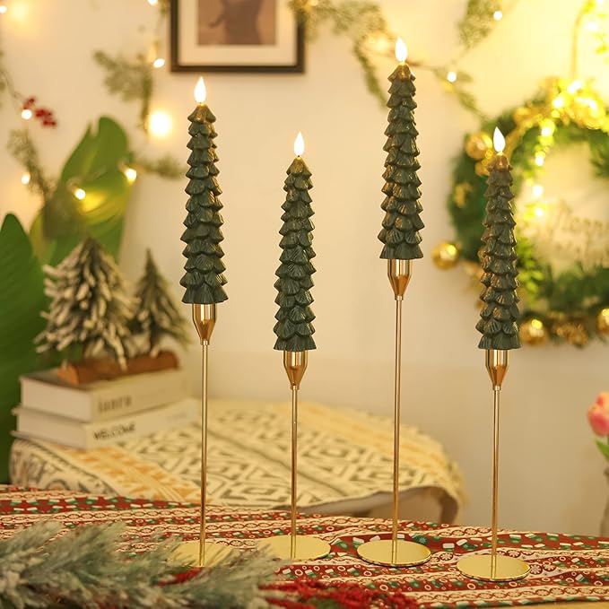 Dekorationslys: Elegant LED stearinlys med naturlig flimren. Skaber hygge som et ægte vokslys.