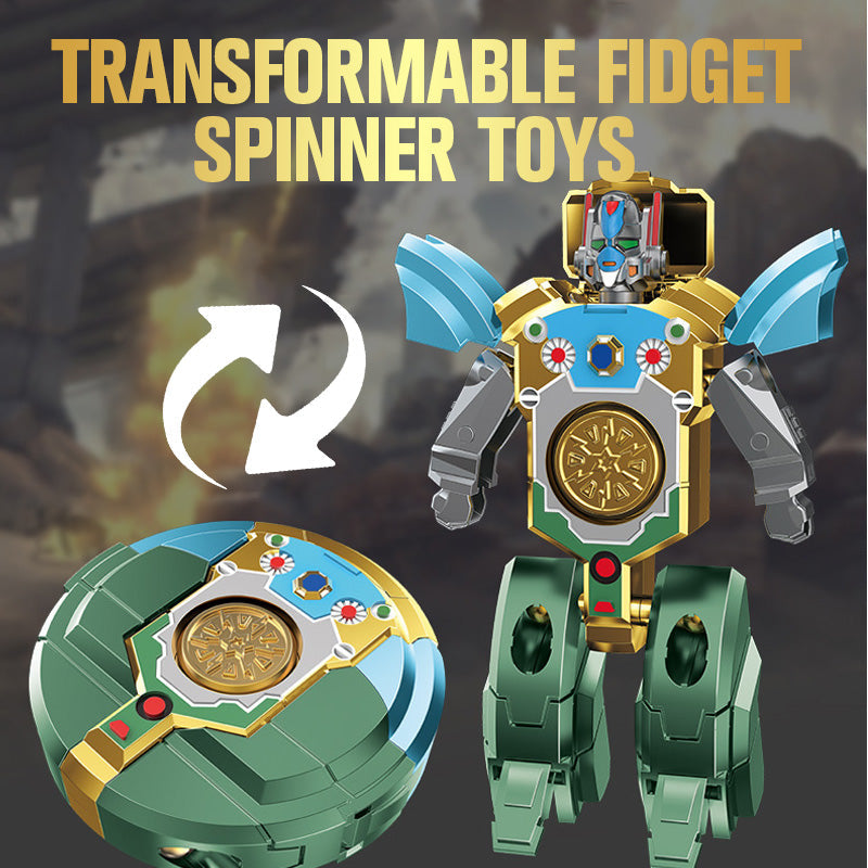 FluxTron transformer robot legetøj for børn & voksne. Perfekt fidget legetøj til stressaflastning & fokus.