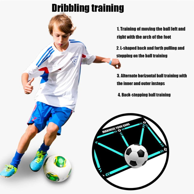 Styrk din boldkontrol og præcision med denne fodbold træningsmåtte. Essentiel til din fodtræning.