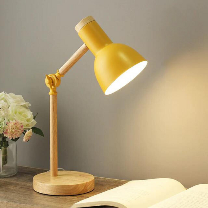 Elegant, foldbar bordlampe med indirekte stemningslys skaber hygge i ethvert rum. Perfekt til indretning.