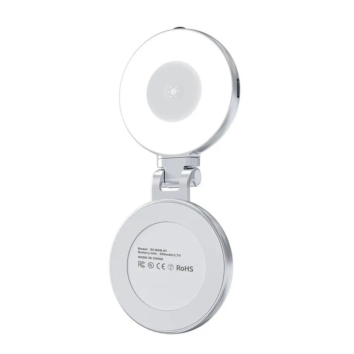 Kompakt GlowHalo ringlys for bedre selfies, videoer & streaming. Essentielt smartphone tilbehør for perfekt lys.