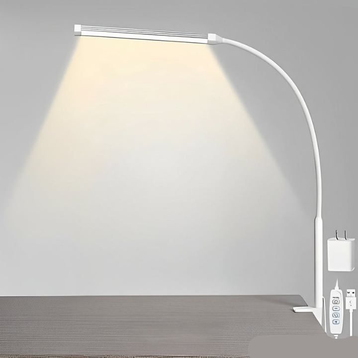 Få perfekt lys med GlowMaster LED-skrivebordslampe, ideel til fokus og alle arbejdsopgaver på skrivebordet.
