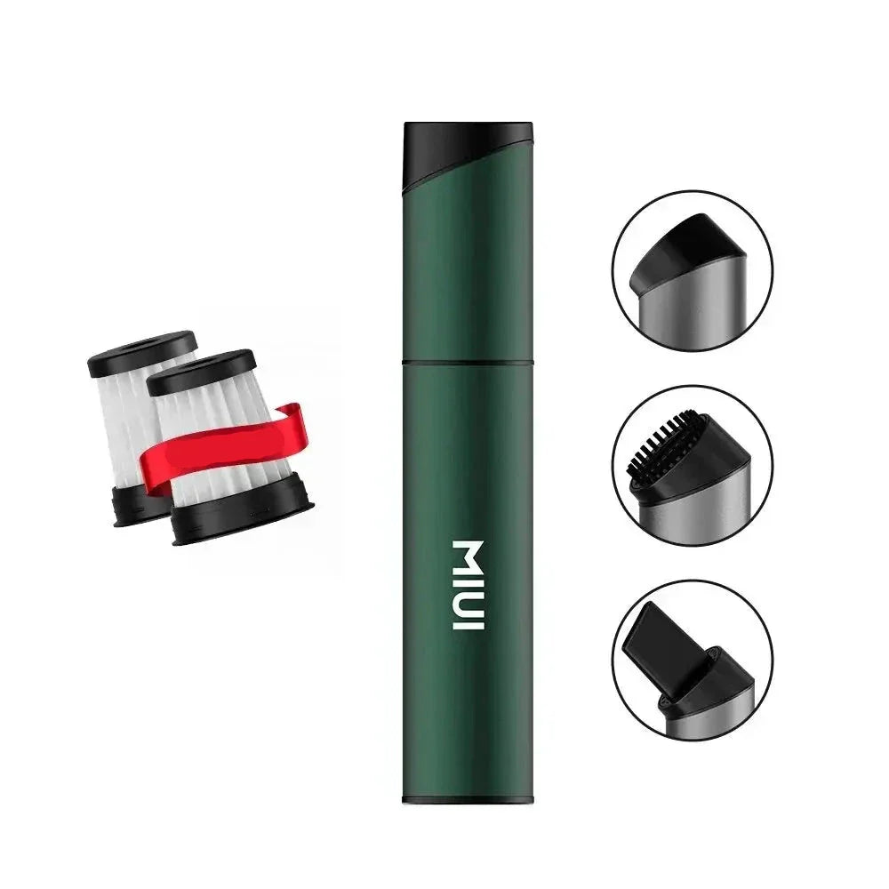 Bærbar håndstøvsuger med USB opladning. Ideel til bil og kontorrengøring.