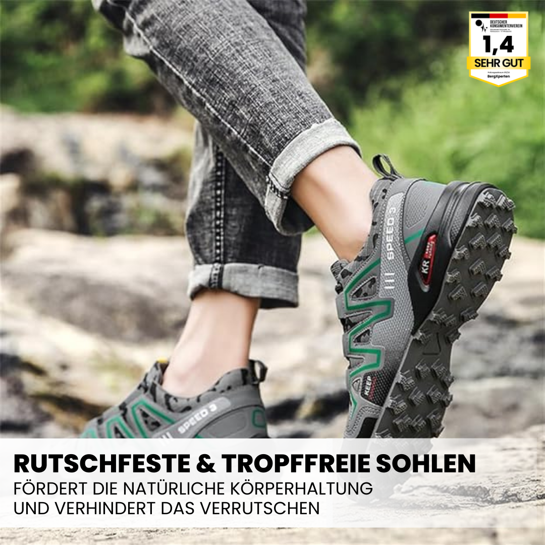 Ergonomiske unisex vandrestøvler med optimal komfort og aflastende fodstøtte. Ideel til outdoor.