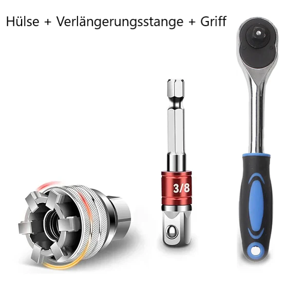 GripMaster Pro, en multifunktionel justerbar skruenøgle i stål for mange opgaver.