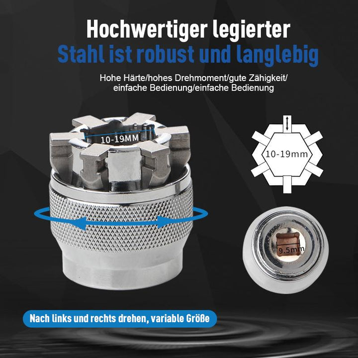 Universel GripMaster Pro skruenøgle, et justerbart håndværktøj til enhver reparation.