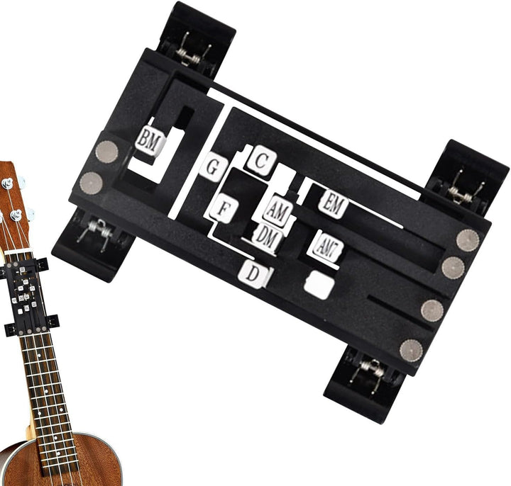Lær guitar hurtigt. Denne guitartræner giver øjeblikkelig succes med akkorder og forbedrer din teknik.