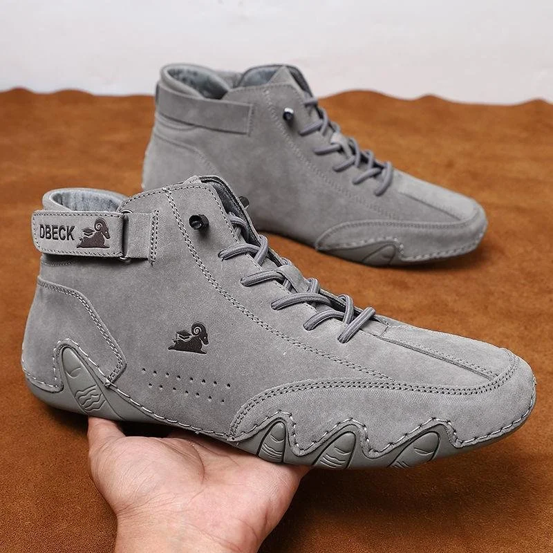 Håndlavede herre high-top sneakers i sort italiensk design. Perfekte som stilfulde, komfortable fritidssko.