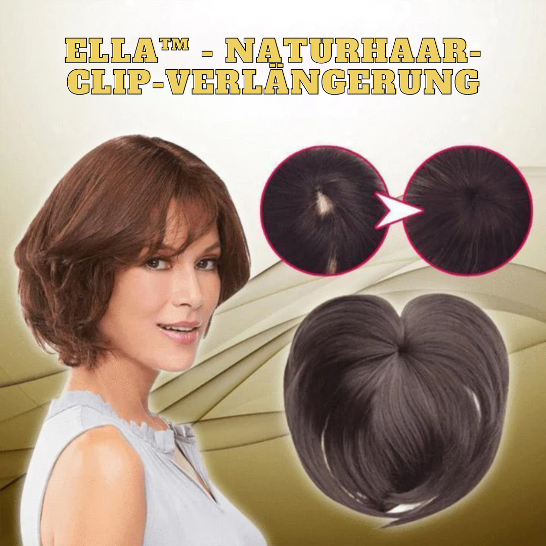 Hårtopper med diskret hårklemme for et sikkert hold og et naturligt, fyldigt look.
