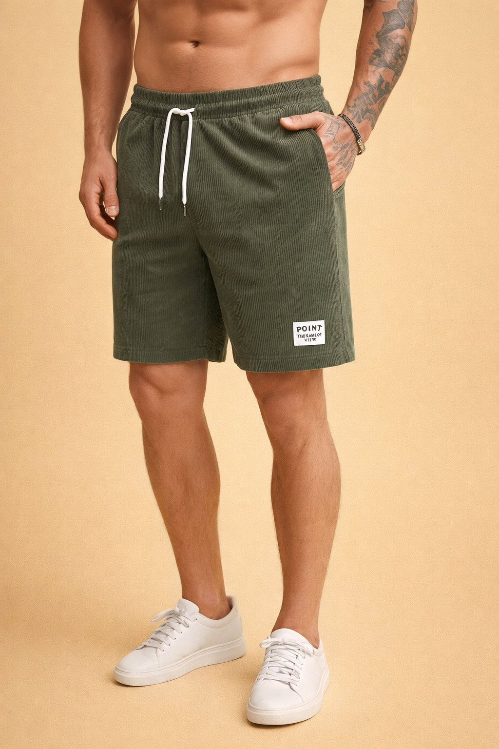 Henri casual herreshorts med elastisk talje for optimal komfort og stilfuldt look. Perfekte til sommer.