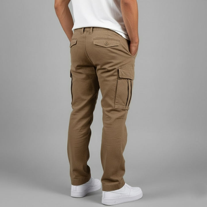 Urban herre cargobukser, streetwear inspireret med masser af lommer, perfekt til et afslappet outfit.
