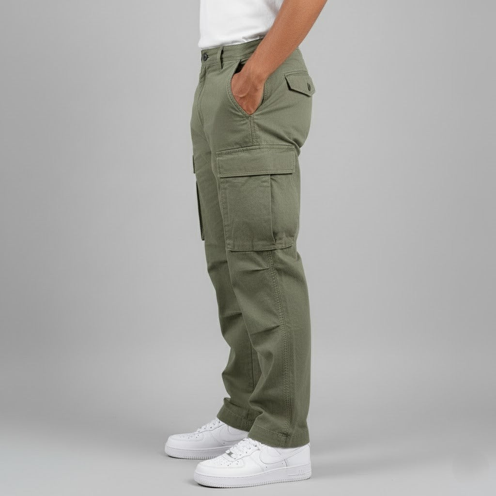 Alsidige herre cargobukser til fritid og streetwear. Bløde og behagelige med praktiske lommer.