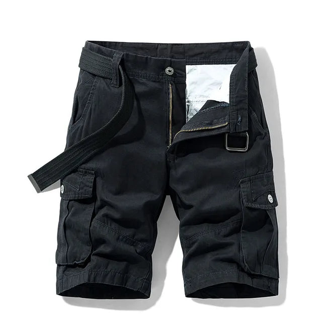 Herre cargoshorts med praktiske lommer til fritid og udendørs brug, ideelle til sommer.