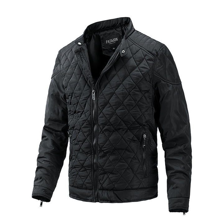 Herre casual jakke med ståkrave, smart design og moderne urban stil. Perfekt til hverdag og fritid.