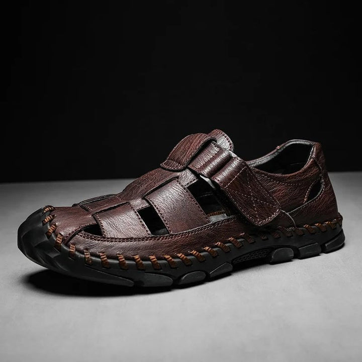 Stilfulde herre sandaler m. lukket tå, ideelle som sommer sko & afslappet fodtøj.