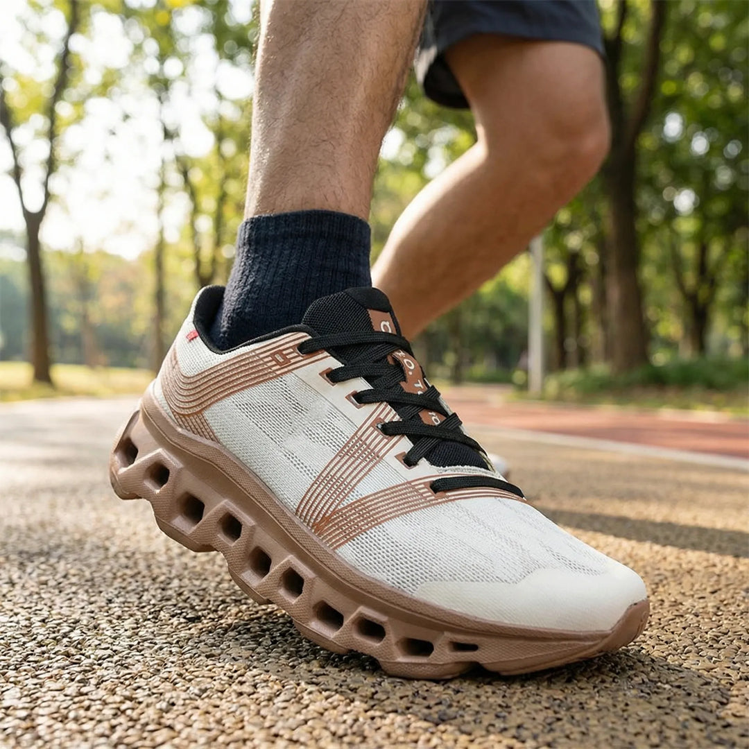 Letvægts herresneaker, ideel som gåsko. Komfortabel og åndbar fritidssko til mænd.