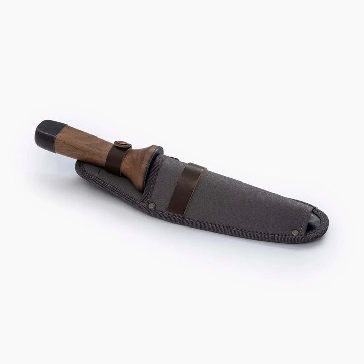 Alsidigt Hori Hori redskab: kniv, skovl og sav samlet i ét. Ideel til havearbejde og bushcraft.