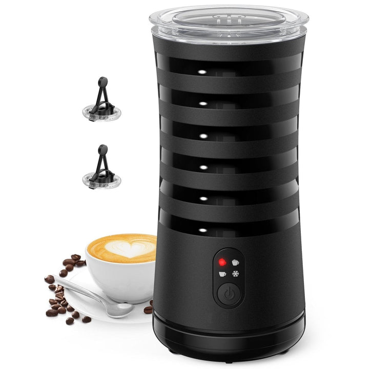 Stilren sort mælkeskummer til hjemmebaristaen. Skum mælk til latte, cappuccino og varm kakao nemt.