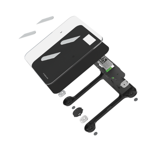 Elegant ScaleOn smartvægt med moderne design, perfekt til daglig sundhedsovervågning.