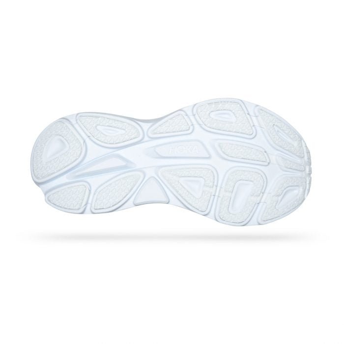 "Hvide sporty sneakers i letvægtsdesign med elegant og moderne udseende, mesh-materiale og reflekterende detaljer."
