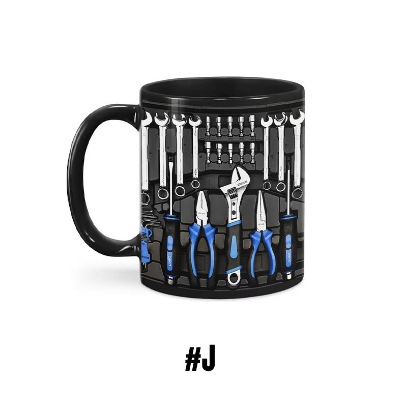 Keramisk kaffekrus med fokus-budskab. Unikt og robust design for daglig motivation.