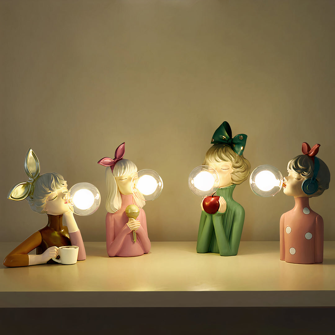Moderne design lampe: Stilfuld LED belysning til hyggelig indretning. Perfekt bordlampe til ethvert rum.