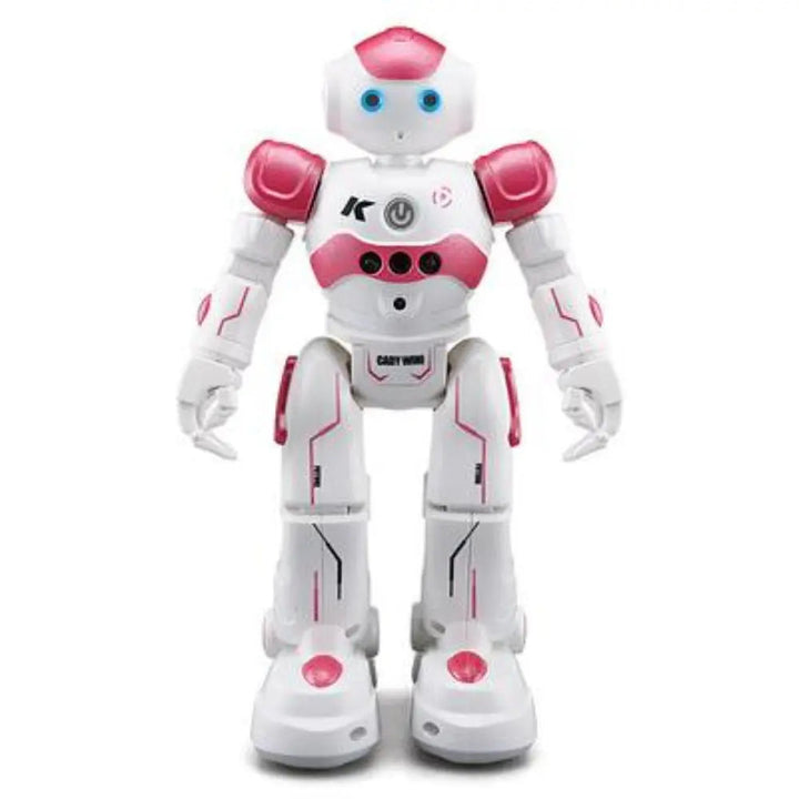 Programmerbar børnerobot med tale og dans. Sjovt interaktivt læringslegetøj, der stimulerer kreativ leg.