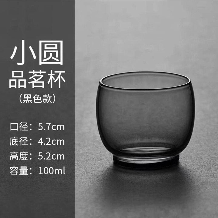 Minimalistisk japansk glas tekande med træhåndtag, 700ml, til moderne teceremoni og daglig brug.