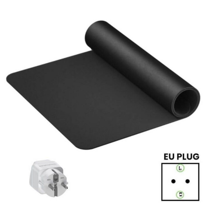 Jordingsmåtte VitalMat™: Elegant design, leverer jordforbindelse, velvære og stressreduktion.