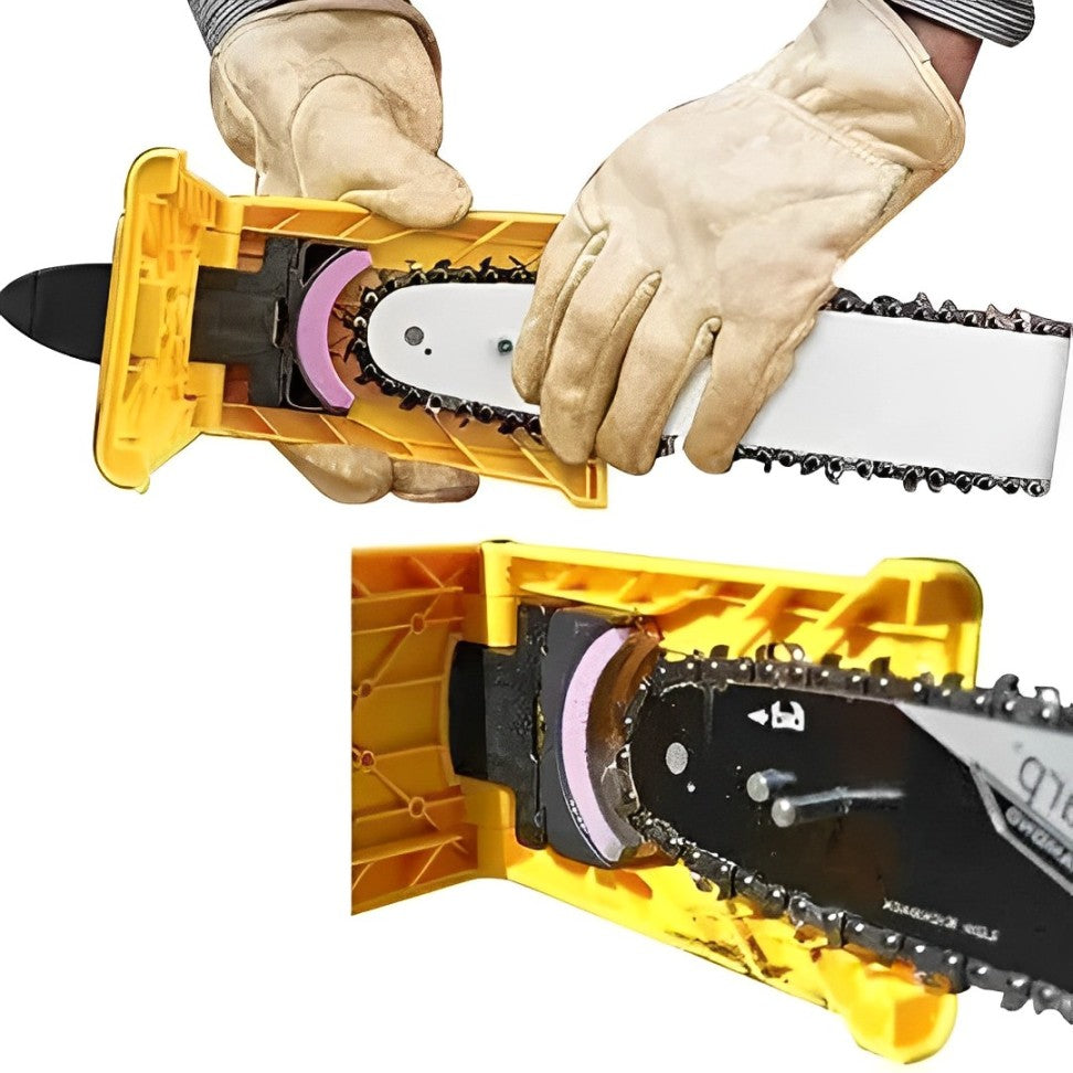 Kompakt kædesavssliber for præcis slibning. Essentielt motorsavstilbehør for langvarig skarphed.