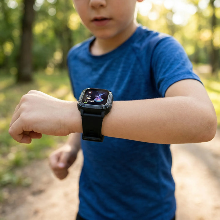 KiDSnav GPS-smartwatch til børn med SIM-kort & videoopkald. Tryghed, sporing & forældrekontrol.