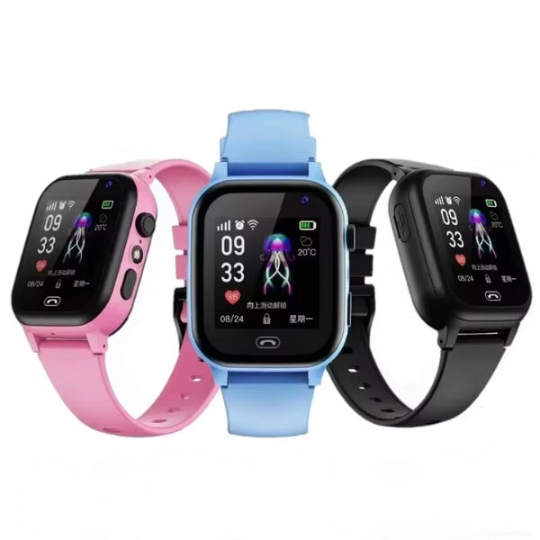 Tryghedshverdag med KiDSnav GPS-smartwatch. Med SIM-kort til videoopkald & realtidssporing af børn.