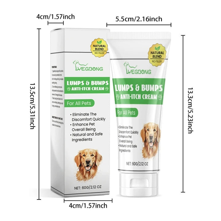 Kløestillende og fugtgivende creme 60g til hunde og katte. Lindrer kløe, allergi og irritation hurtigt.