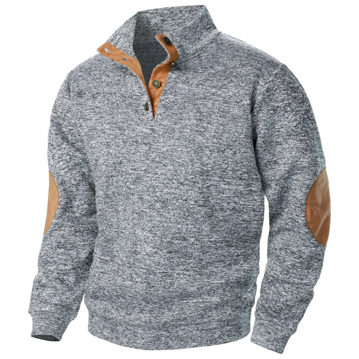 Alsidig langærmet herre sweater i klassisk design, et must-have i moderne herretøj.