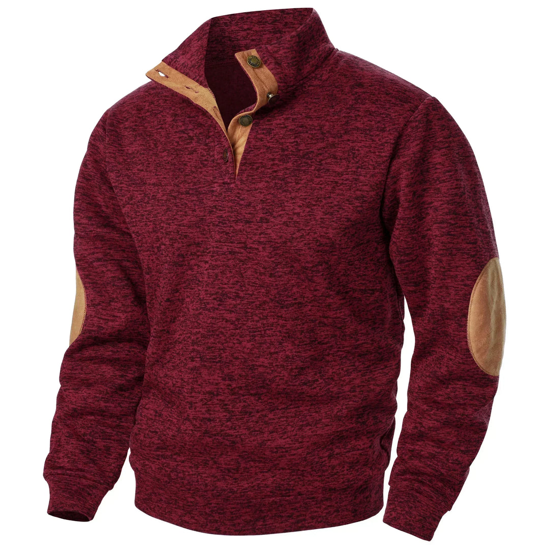 Langærmet herre sweater i et tidløst design, giver varme og komfort til casual vintermode.