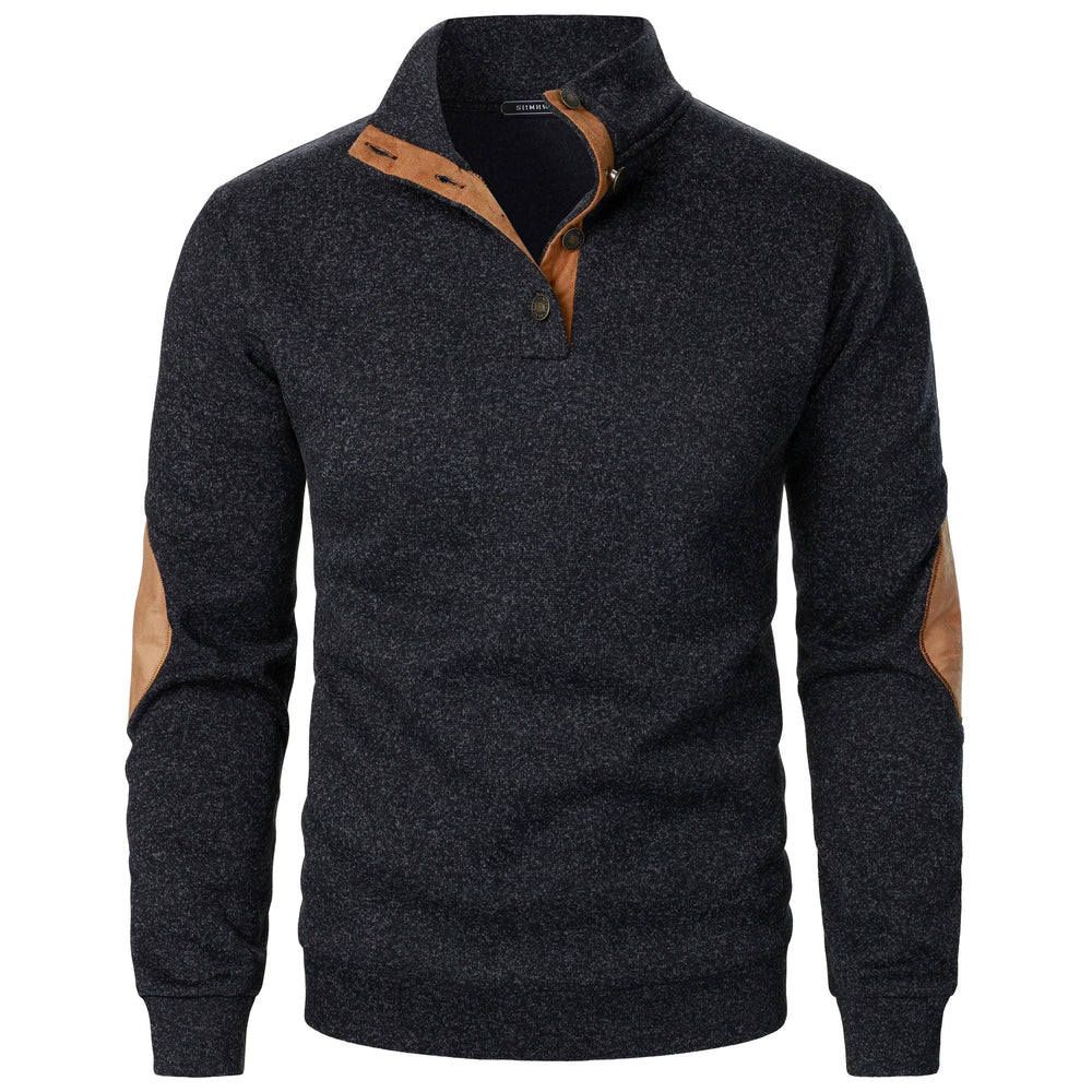 Behagelig mænds strikket sweater i klassisk stil, ideel til casual beklædning og hverdagsbrug.