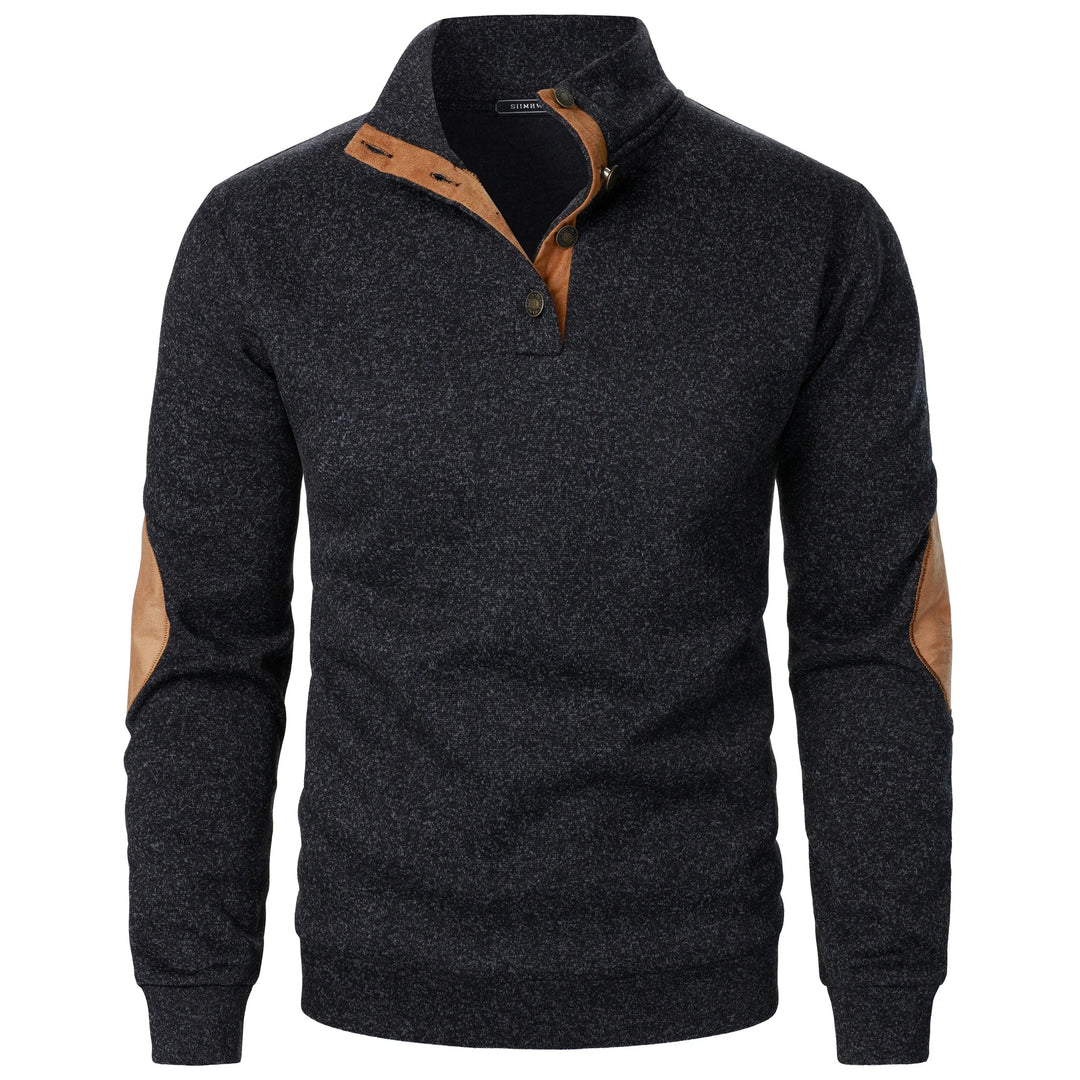 Behagelig mænds strikket sweater i klassisk stil, ideel til casual beklædning og hverdagsbrug.