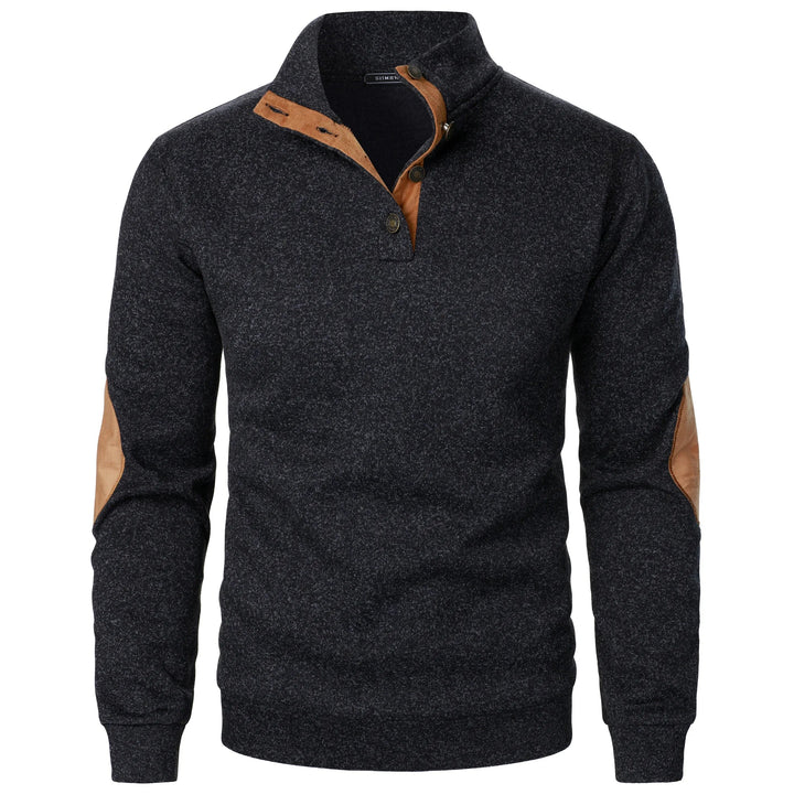 Behagelig mænds strikket sweater i klassisk stil, ideel til casual beklædning og hverdagsbrug.