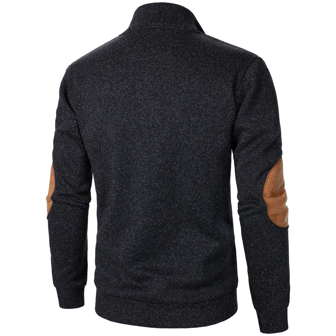 Varm langærmet herre sweater, moderne design til efterår og vinter, en essentiel del af herretøj.
