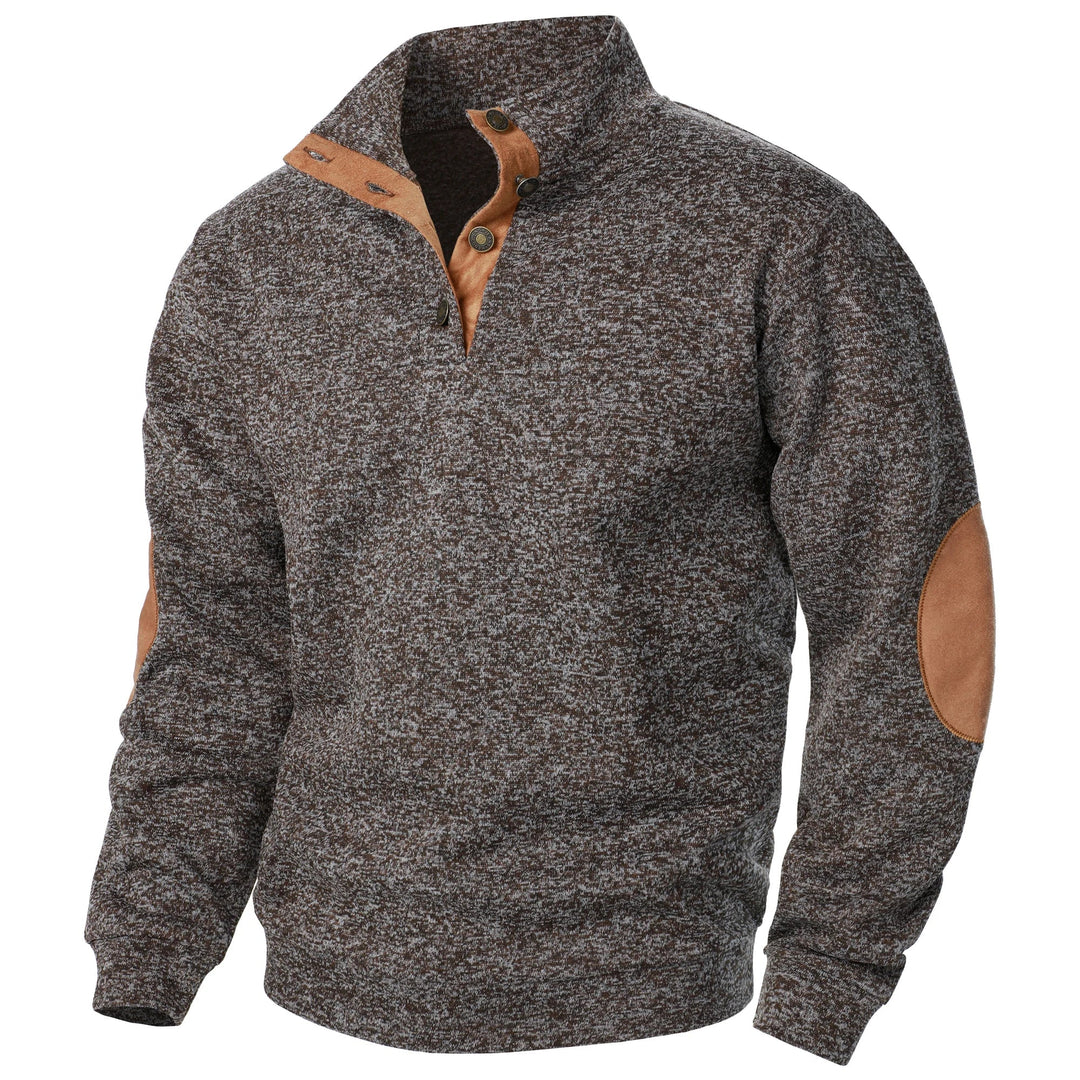 Moderne herre sweater i klassisk strik, perfekt til både casual beklædning og kontoret.