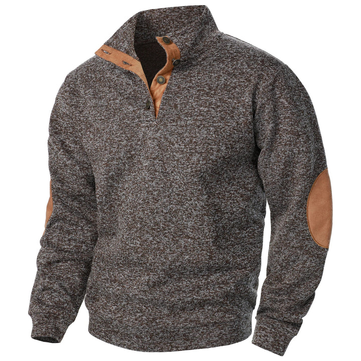 Moderne herre sweater i klassisk strik, perfekt til både casual beklædning og kontoret.