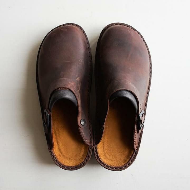 Komfortable mænds clogs med ortopædisk sål, perfekte til lange arbejdsdage på fødderne.